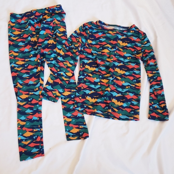 4T / 5T Kids Colorful Geometric Print Pajama Set - Picture 1 of 4